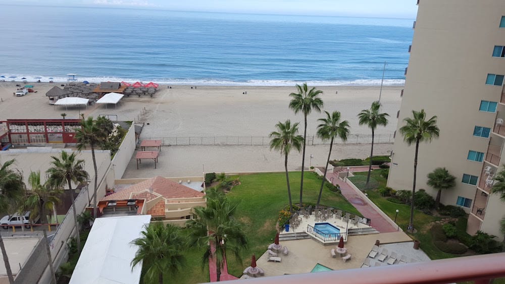 Looking Down at Pool