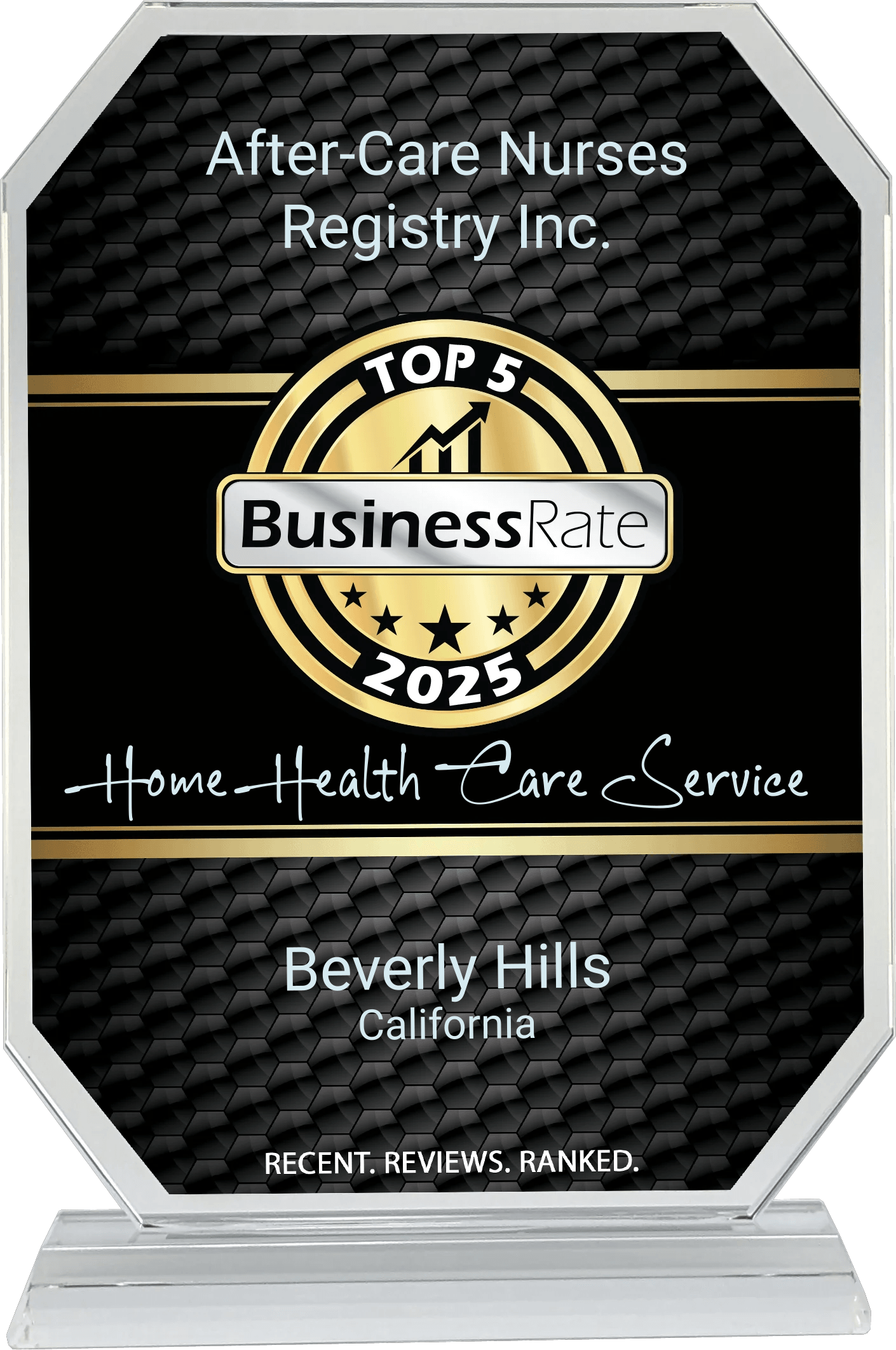 After-Care Nurses Registry Inc. Award