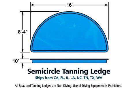 Semicircle Tanning Ledge