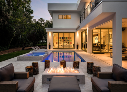 Florida home with impact windows 