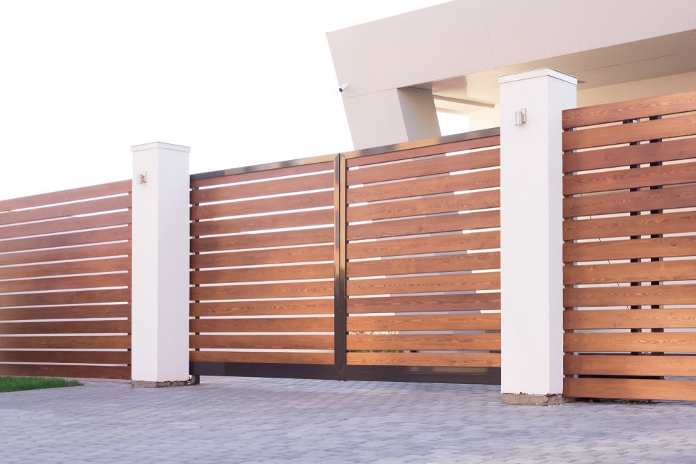 White timber fence recently installed — CQ Fencing & Retaining Walls In Clinton, QLD