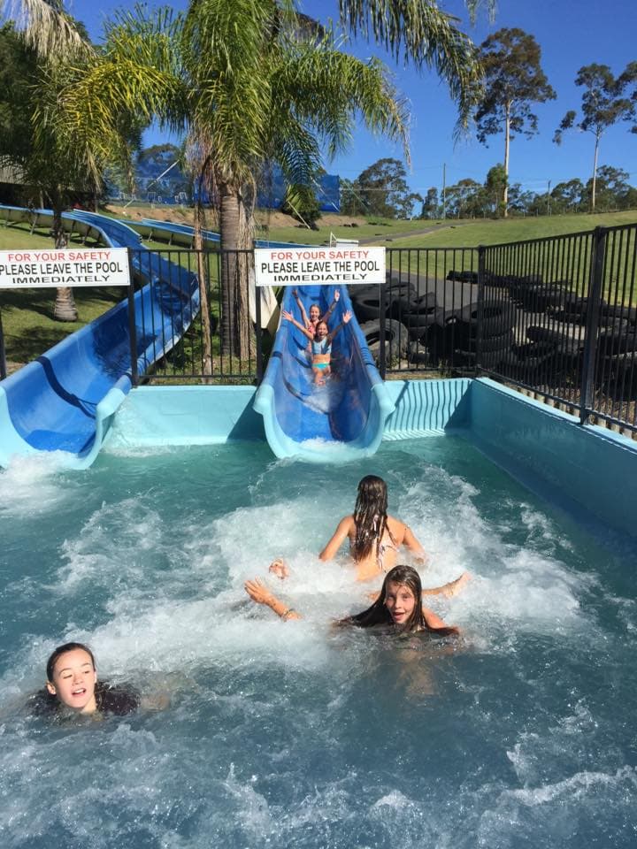 Girls Enjoying the Pool In The Big Buzz Fun Park