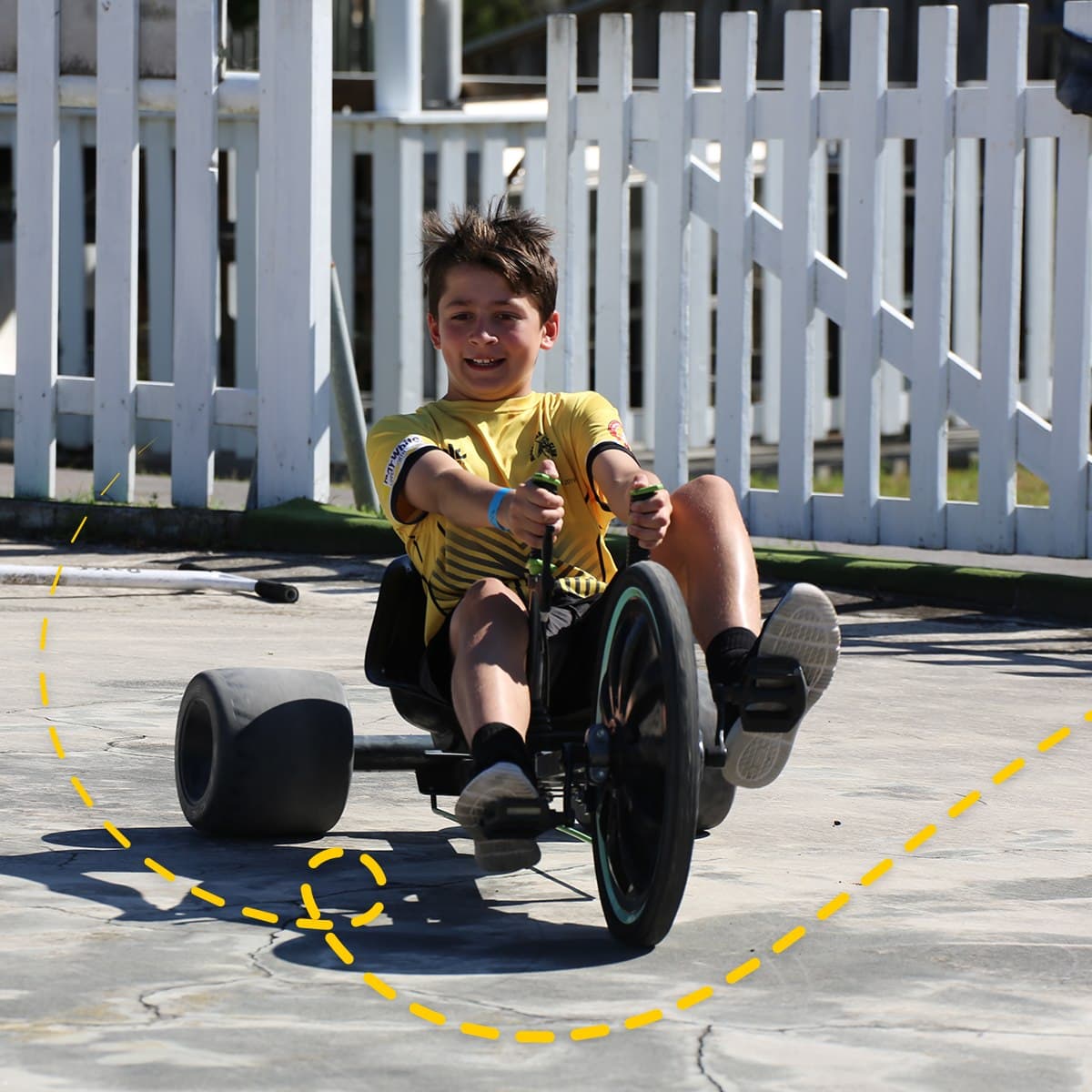 Boy Playing Bicycle β The Big Buzz Fun Park in Rainbow Flat, NSW