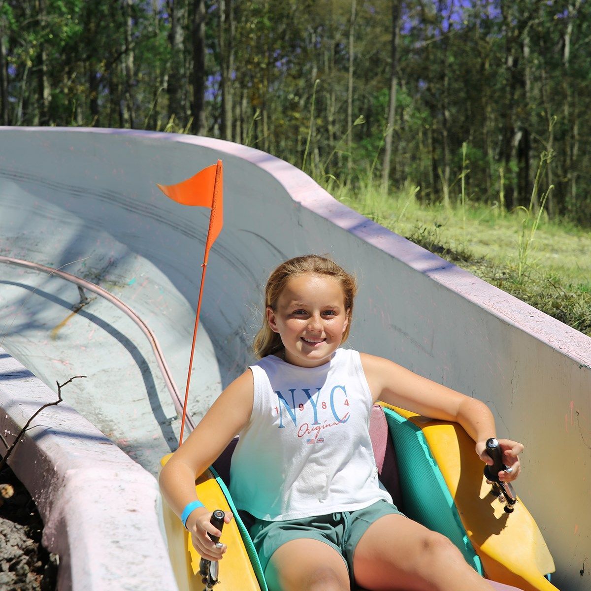 Fun Toboggan Riding