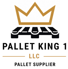 PK1 Pallet King 1 LLC logo with black and gold text, reading “Pallet Supplier”
