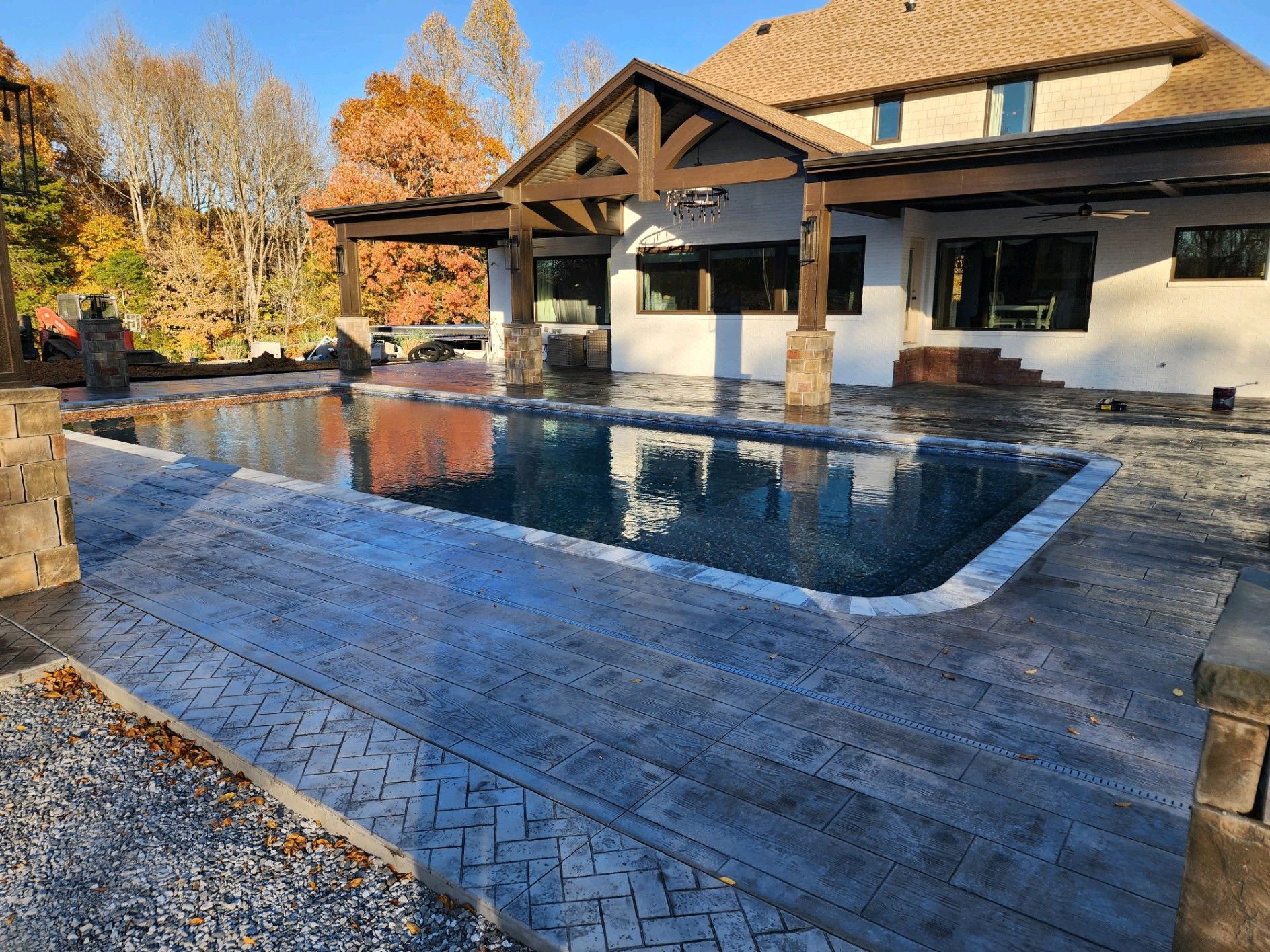 Large Swimming Pool in The Backyard of A House — Chapel Hill, TN — The Concrete Gentlemen