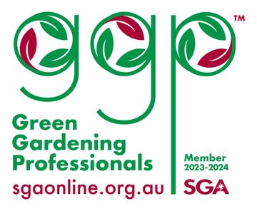 The logo for green gardening professionals sgaonline.org.au