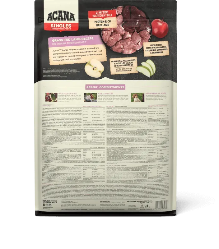 【愛肯拿】單一蛋白低敏無穀配方(美膚羊肉+蘋果)