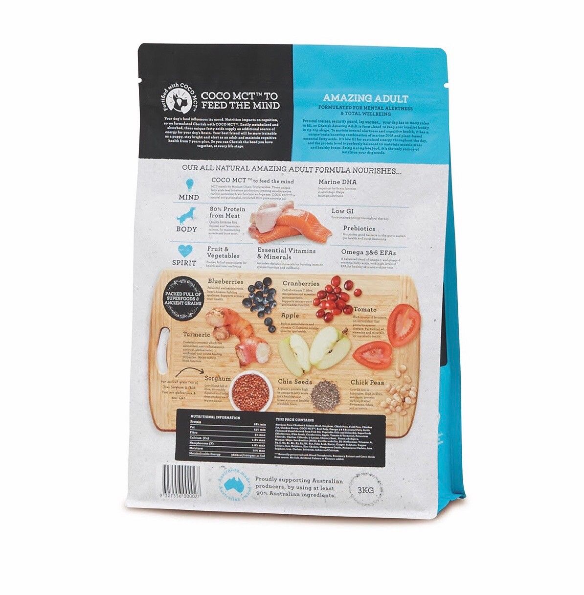 【CHERISH 切爾西】雞肉鮭魚低敏聰明成犬配方（3/8KG）