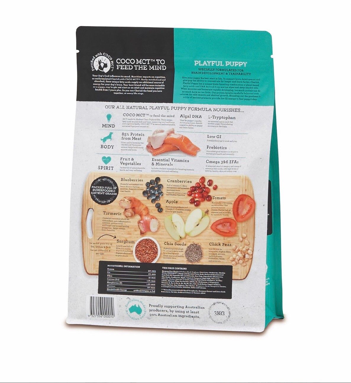 【CHERISH 切爾西】雞肉鮭魚低敏聰明幼犬配方（3/8KG）