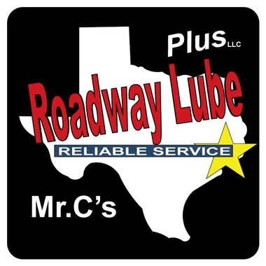 A logo for roadway lube reliable service