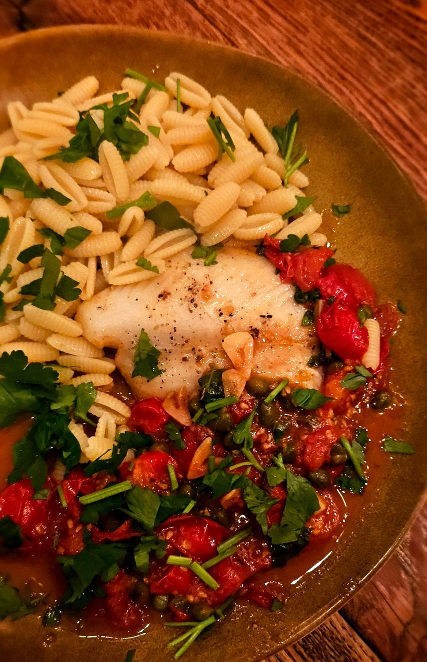 Filetto di branzino in acqua pazzesca