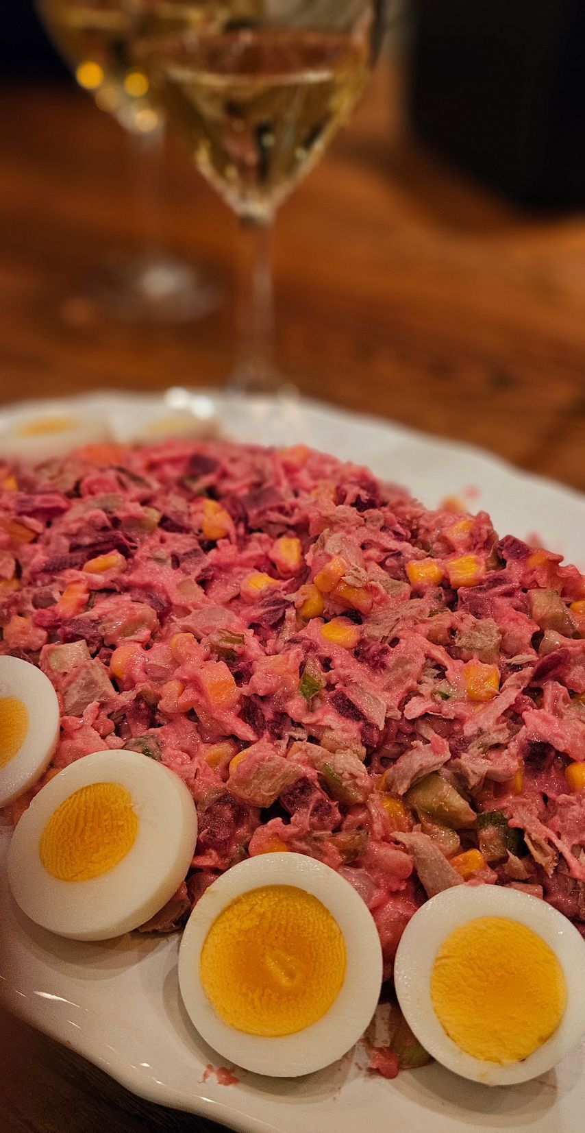 Roze salade uit Suriname