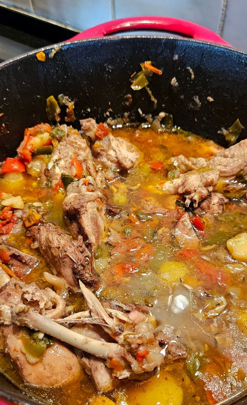 Jamaican Brown Chicken Stew