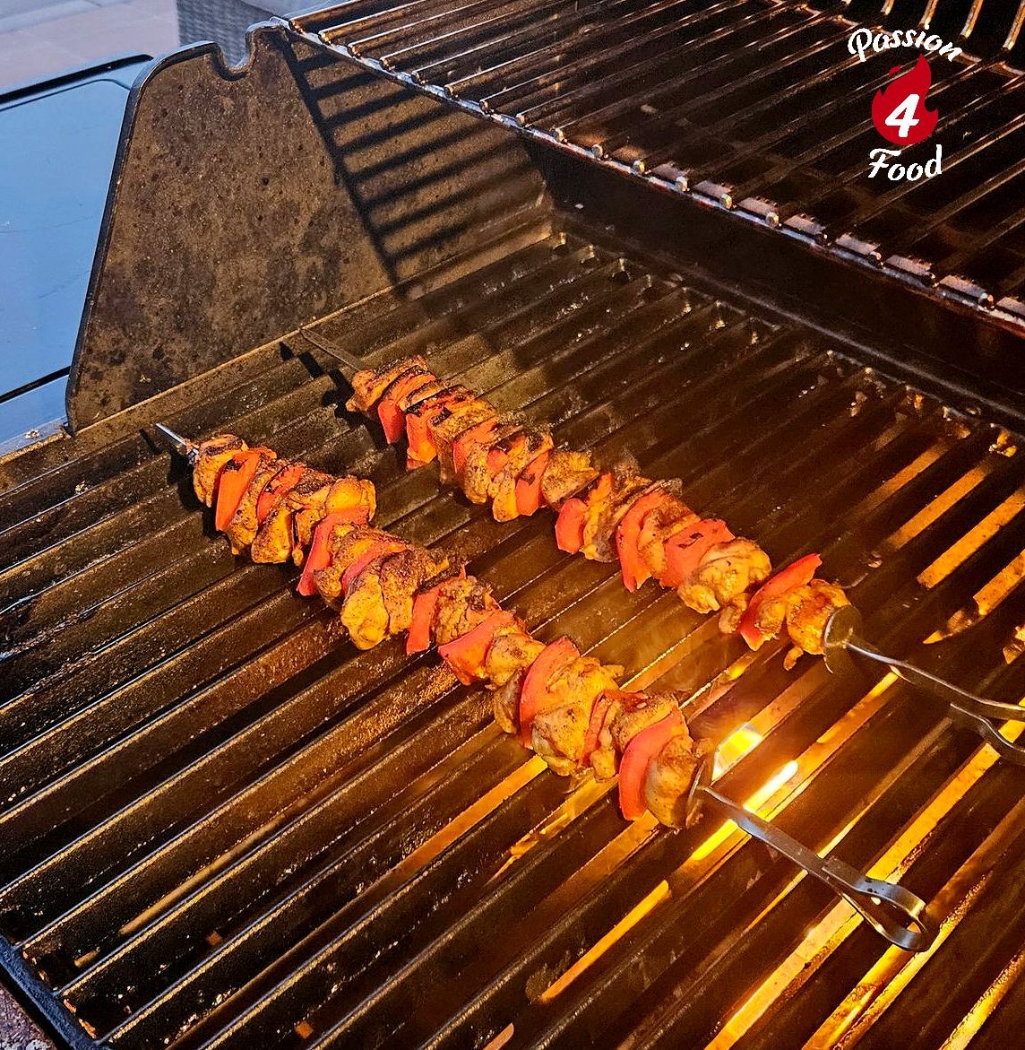 Shoarmaspiesjes van de BBQ