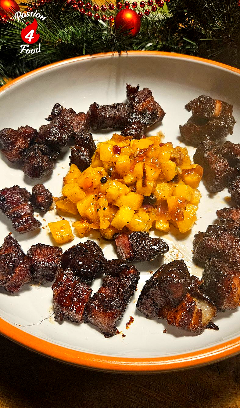 Burnt Ends met Ananas Peperrelish