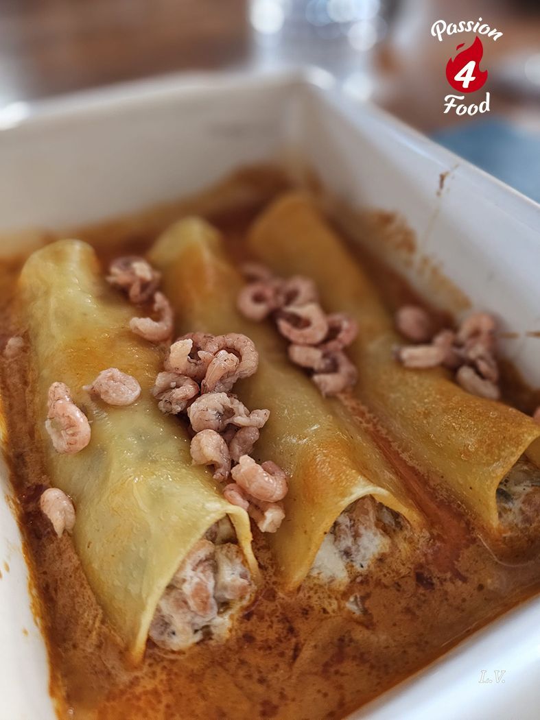 Cannelloni met Hollandse Garnalen