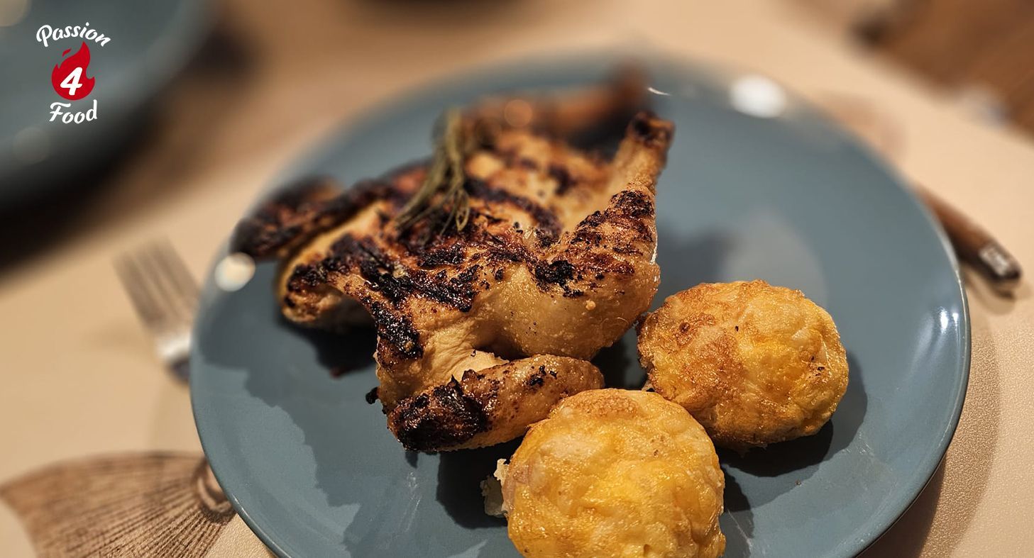 Feta gemarineerde poussin van de bbq