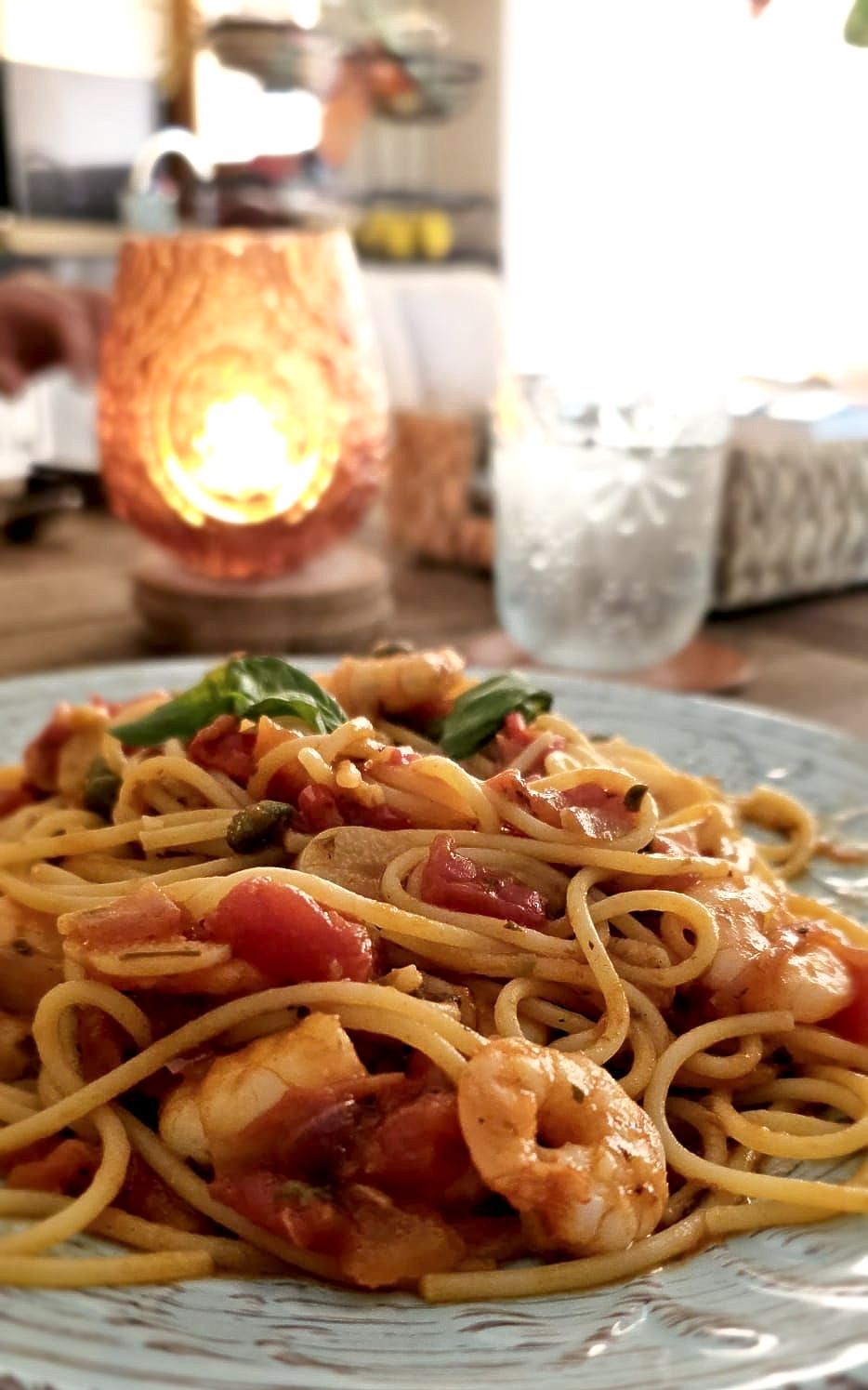 Spaghetti Piccante con Gamberi