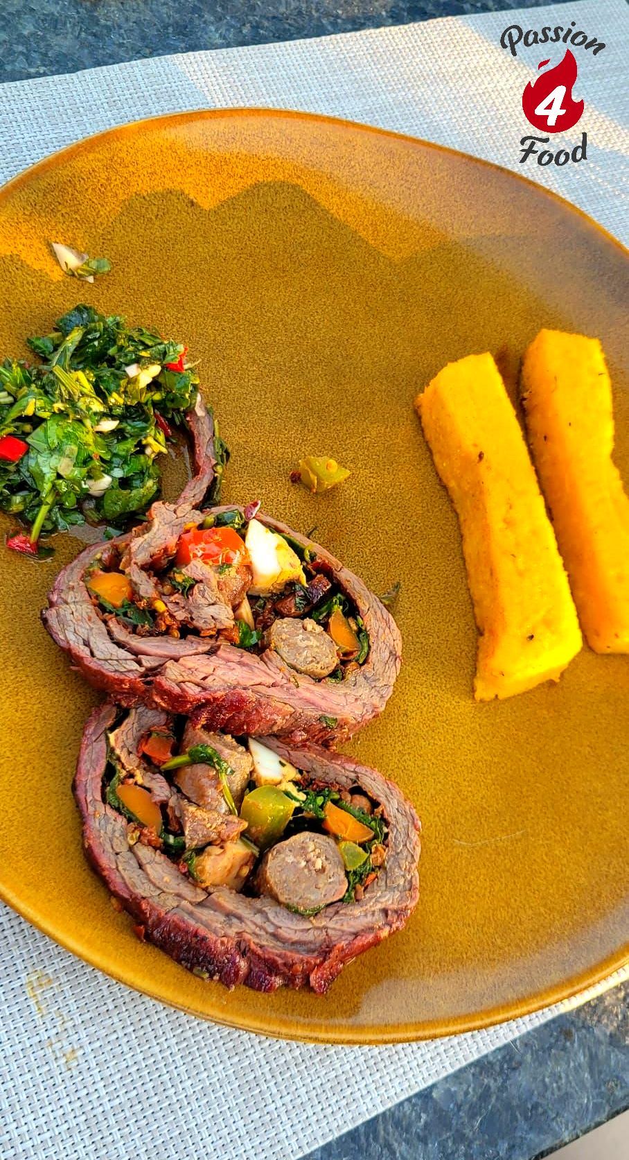 Polenta frieten met matambre Polenta frieten met matambre