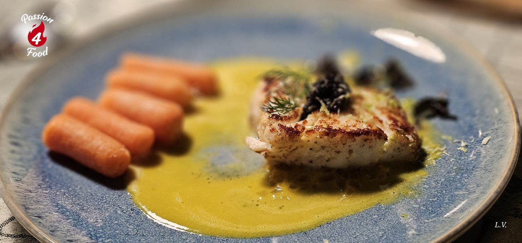 Kabeljauwhaas met saffraan beurre blanc Kabeljauwhaas met saffraan beurre blanc