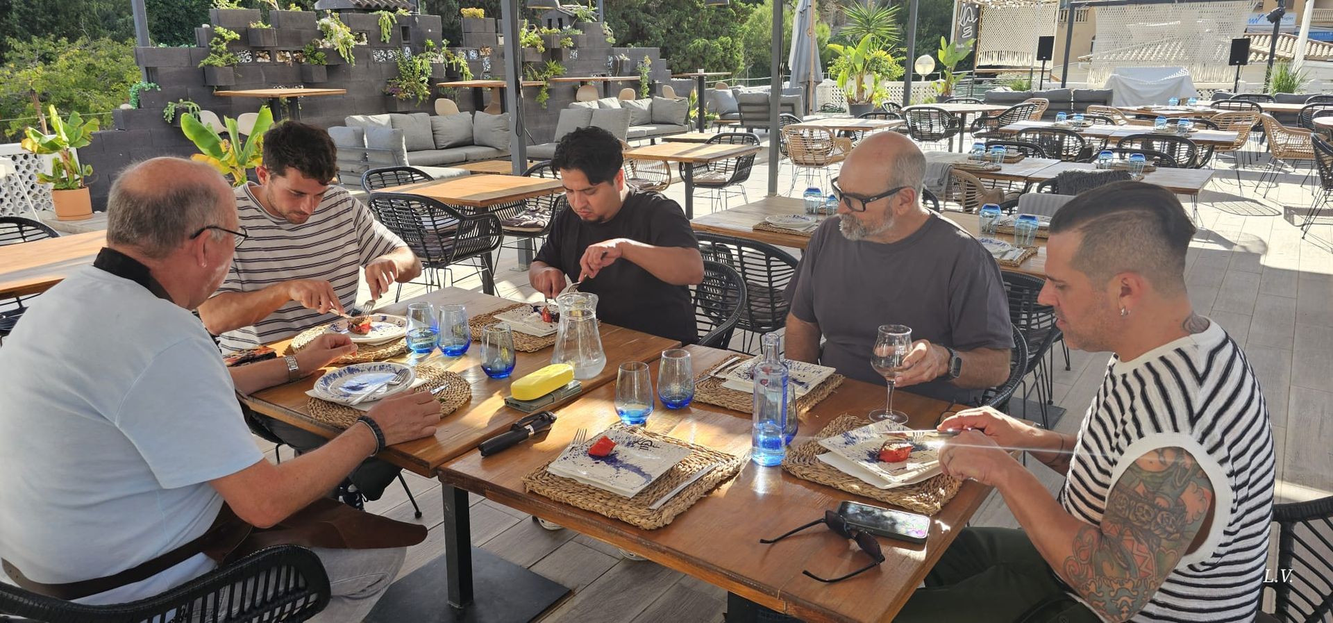 Kai Restaurant Grill Try Out aan tafel