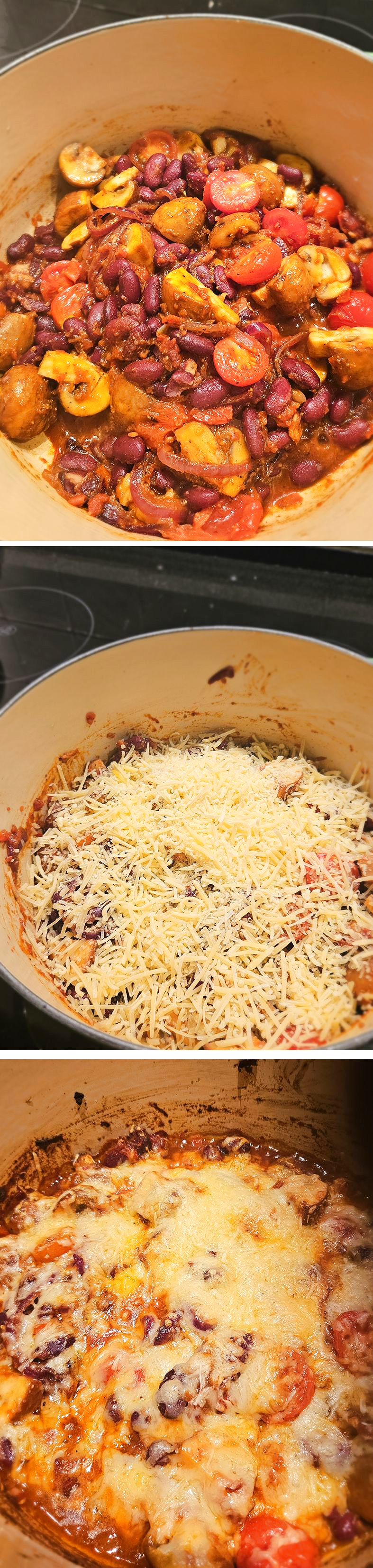 Mexicaanse vegetarische bonenschotel