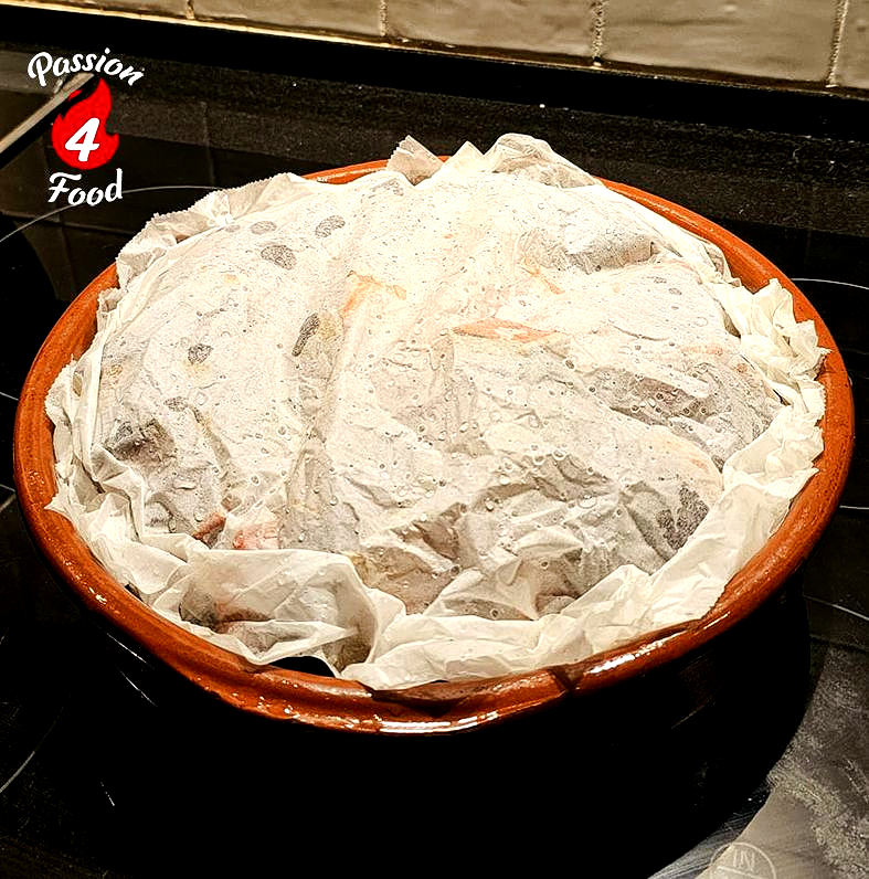 Patlican Kababi afdekken met bakpapier