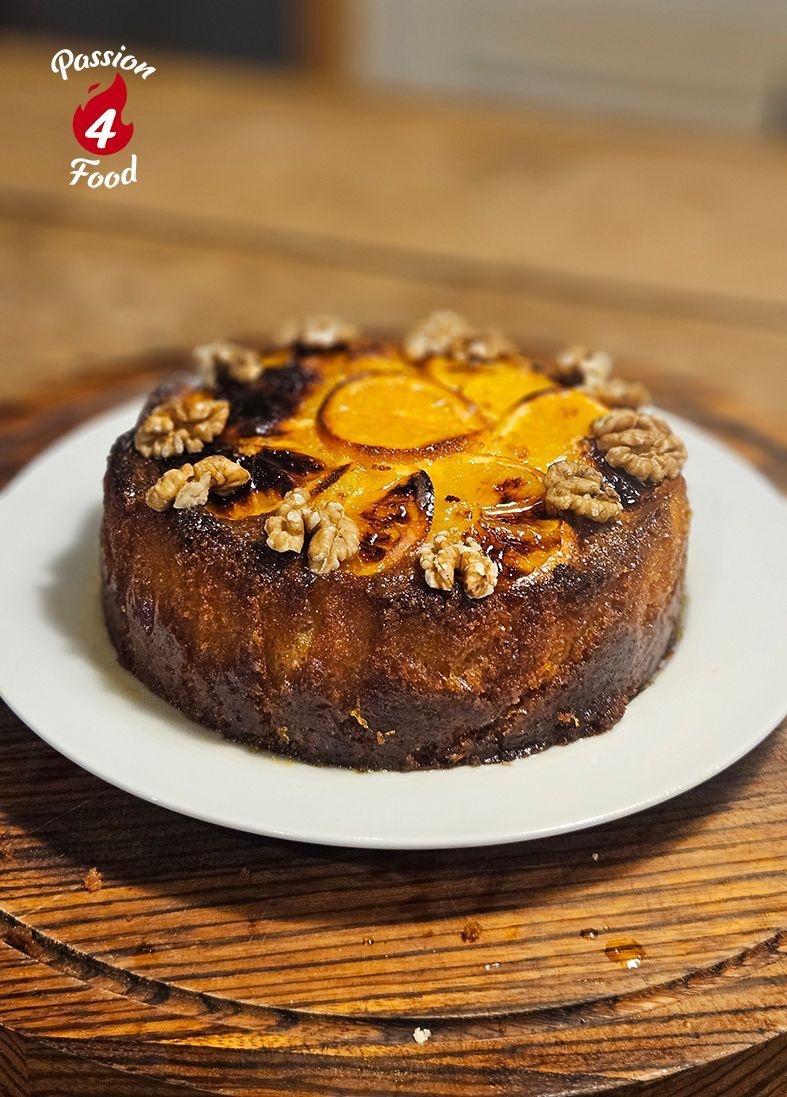 Spaanse Sinaasappel-Walnotencake