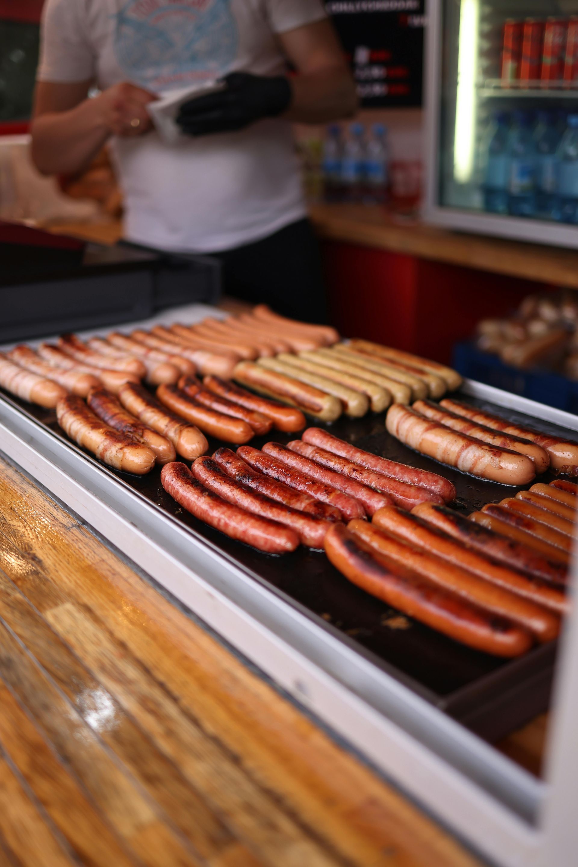 Kielbasa wort voor op de BBQ