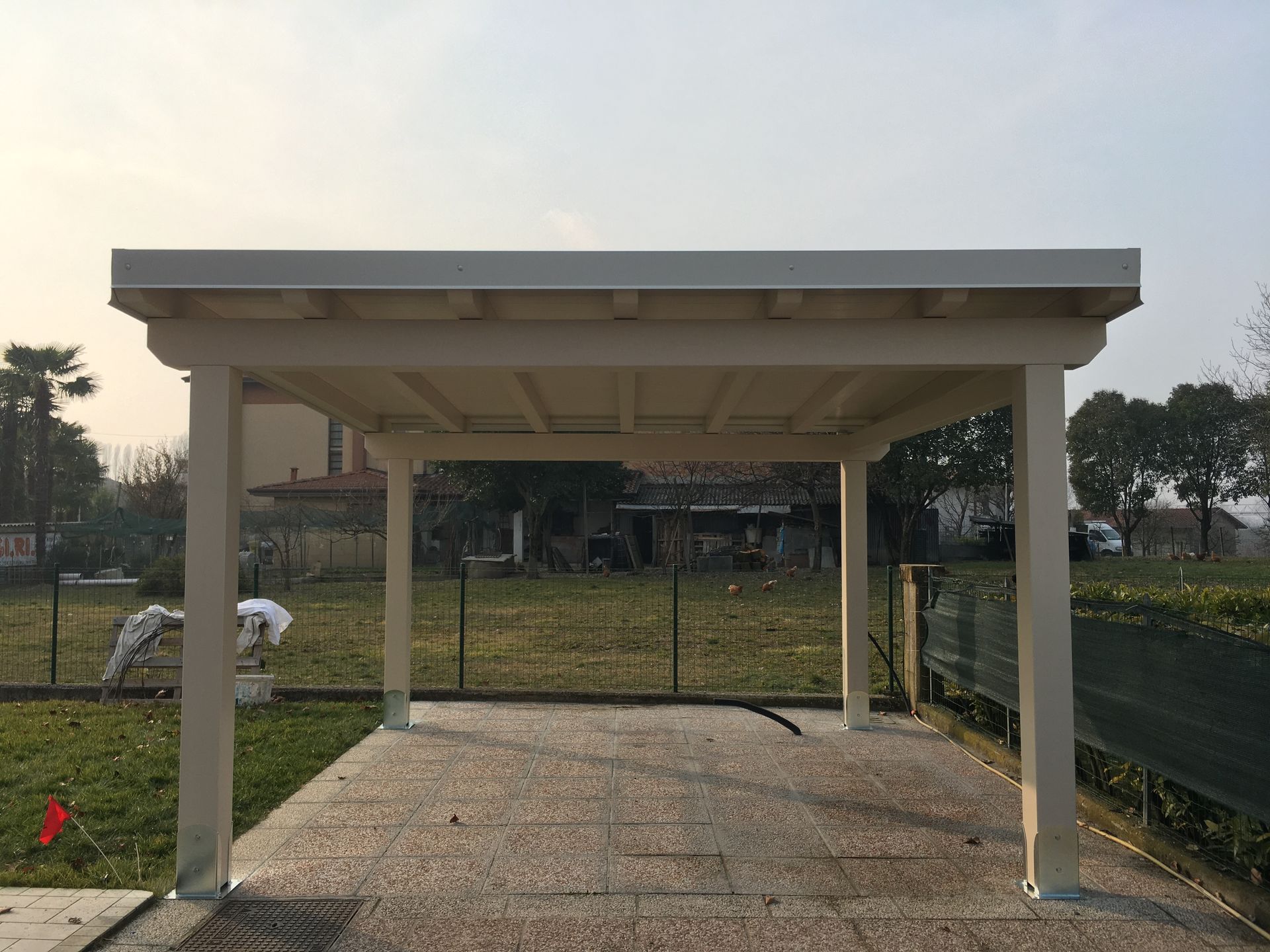 Tettoia Auto con Perline