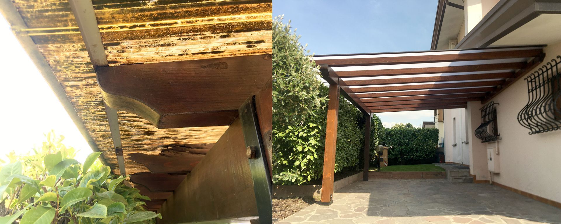 Manutenzione straordinaria tettoia