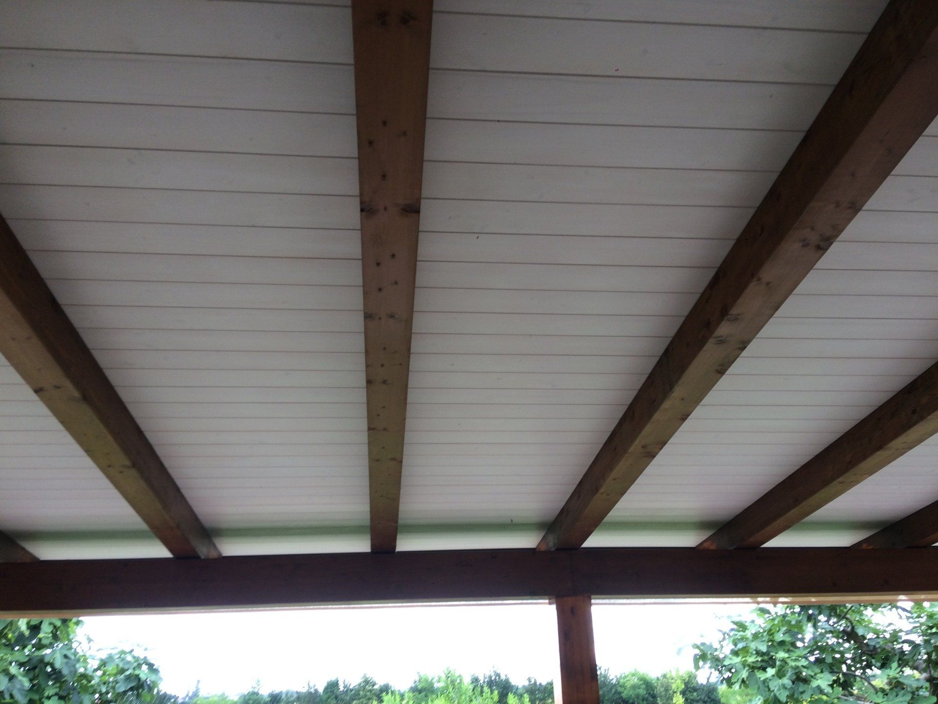 Copertura con perline struttura esistente 