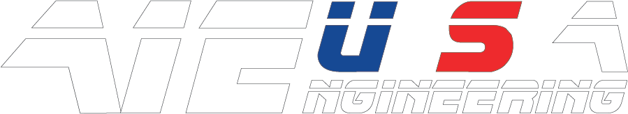 A red , white and blue logo for A-1 Engineering USA