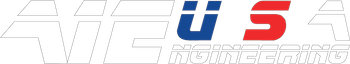 A red , white and blue logo for A-1 Engineering USA