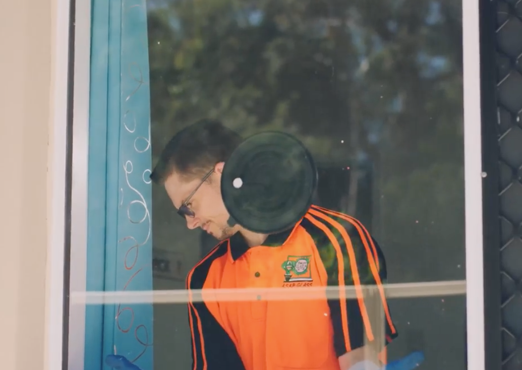 Workman Replacing Window - Glass Repair Gold Coast, QLD