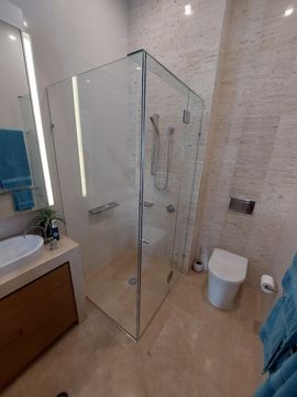 Clear Glass Shower Room — ASAP Glass Pty Ltd