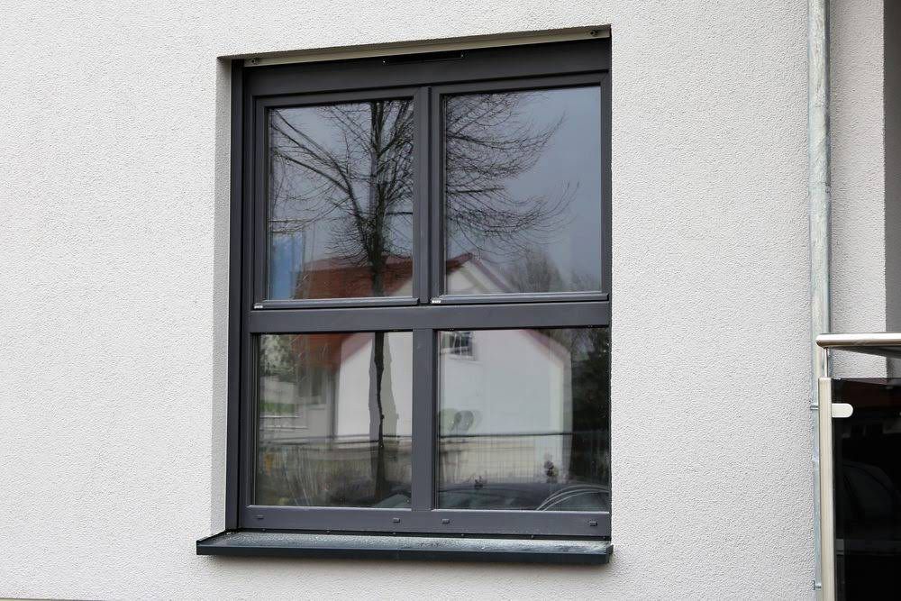 Aluminium Window with Tempered Glass
