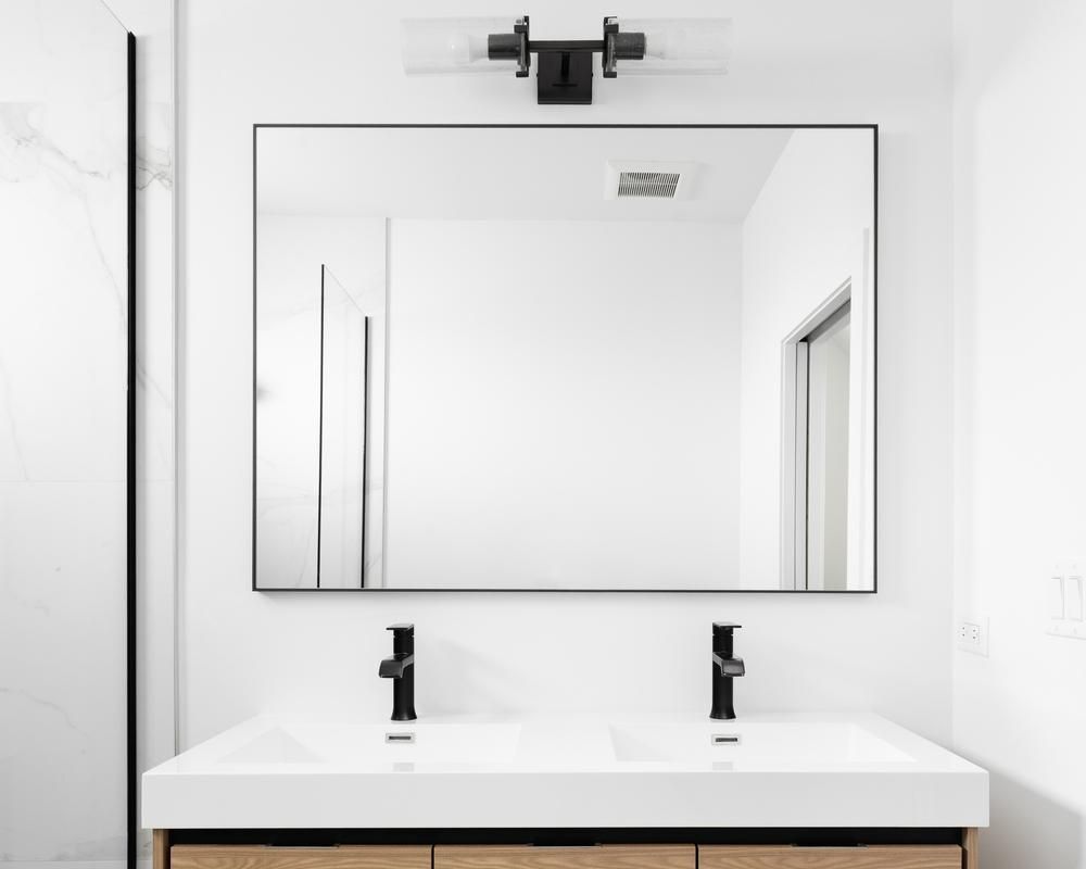 Round Mirror Over Sink - Glass Products in Gold Coast, QLD