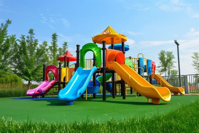 An image of pet and playground artificial grass services in Paterson, NJ