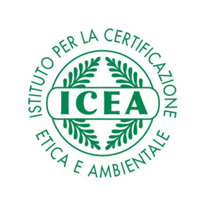 El logo de icea es verde y blanco.