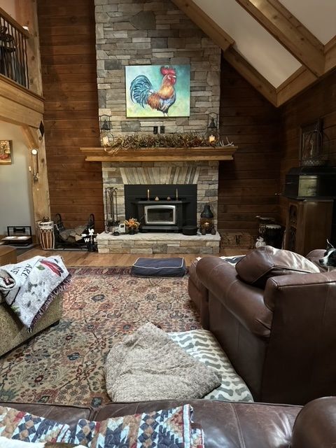 Brown Theme Living Room — Hillsboro, OH — Two Women Contractors