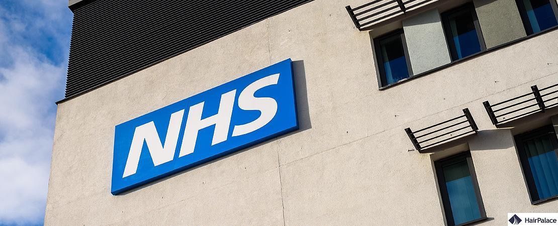 Picture of a NHS on a building