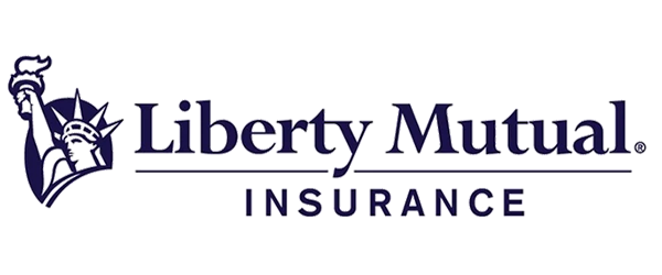 Liberty Mutual Insurance logo with Statue of Liberty and company name.