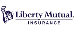 Liberty Mutual Insurance logo with Statue of Liberty and company name.