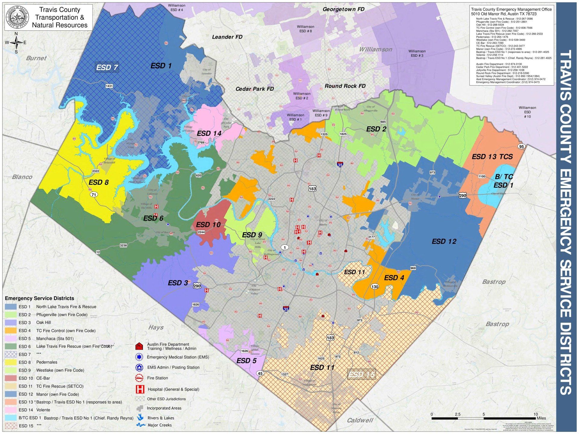 District Map | Travis County ESD 1 | Emergency Dial 911