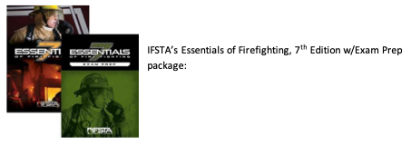 Firefighting textbook covers with firefighter images,