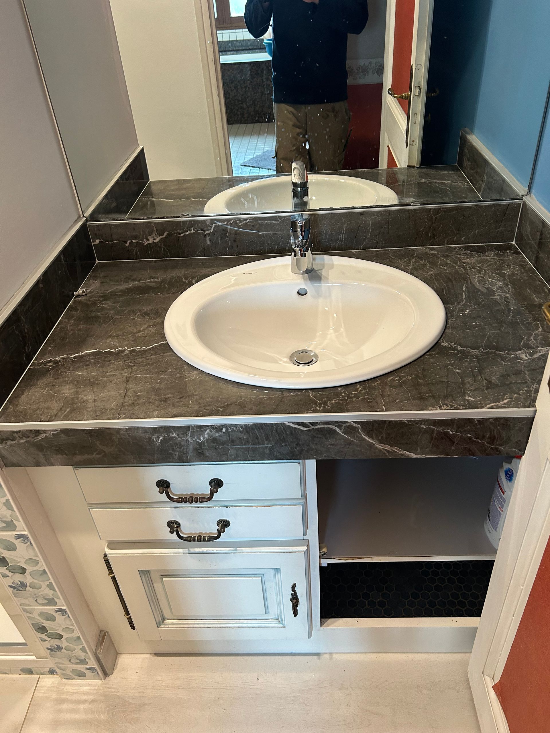 installation vasque salle de bain