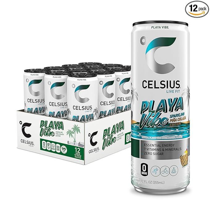 CELSIUS PLAYA VIBE Sparkling Pina Colada