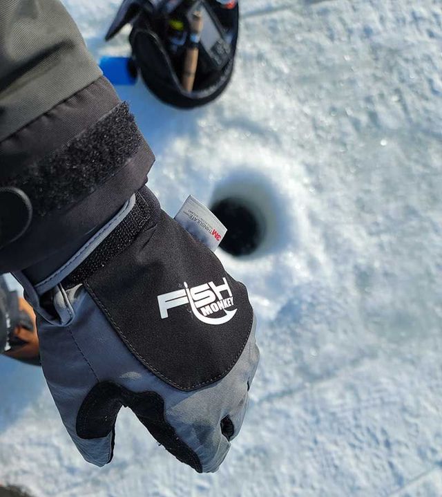 Fish Monkey Ice Fishing Gloves - Stay Warm and Protected on the Ice